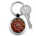 face-sun-i9e Key Chain (Round)