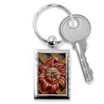 face-sun-i9e Key Chain (Rectangle)