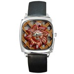 face-sun-i9e Square Metal Watch