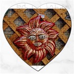 face-sun-i9e Jigsaw Puzzle (Heart)