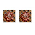 face-sun-i9e Cufflinks (Square)