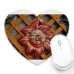 face-sun-i9e Mousepad (Heart)