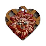 face-sun-i9e Dog Tag Heart (Two Sides)