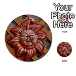face-sun-i9e Multi-purpose Cards (Round)