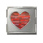 colours-u0o2 Mega Link Heart Italian Charm (18mm)
