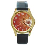 fruits-03 Round Gold Metal Watch