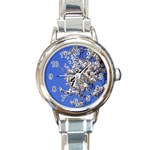 flowers-c4bt Round Italian Charm Watch