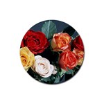 flowers-02 Rubber Round Coaster (4 pack)