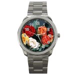 flowers-02 Sport Metal Watch