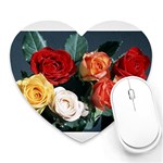 flowers-02 Mousepad (Heart)
