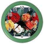 flowers-02 Color Wall Clock