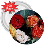 flowers-02 3  Button (100 pack)