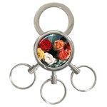flowers-02 3-Ring Key Chain