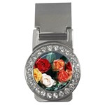 flowers-02 Money Clip (CZ)