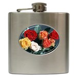 flowers-02 Hip Flask (6 oz)