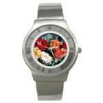 flowers-02 Stainless Steel Watch