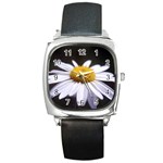 flower-i59e Square Metal Watch