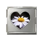 flower-i59e Mega Link Heart Italian Charm (18mm)