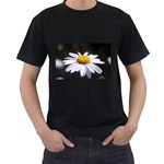 flower-i59e Black T-Shirt