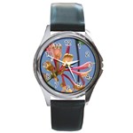texture-4rs0 Round Metal Watch