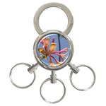 texture-4rs0 3-Ring Key Chain