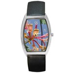 texture-4rs0 Barrel Style Metal Watch
