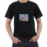 texture-4rs0 Black T-Shirt