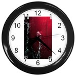 watermark2 Wall Clock (Black)
