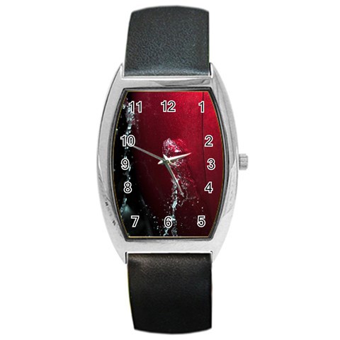 watermark2 Barrel Style Metal Watch from ArtsNow.com Front