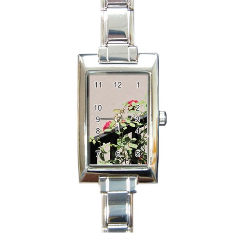 watermark2 Rectangular Italian Charm Watch from ArtsNow.com Front