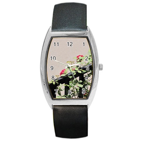 watermark2 Barrel Style Metal Watch from ArtsNow.com Front