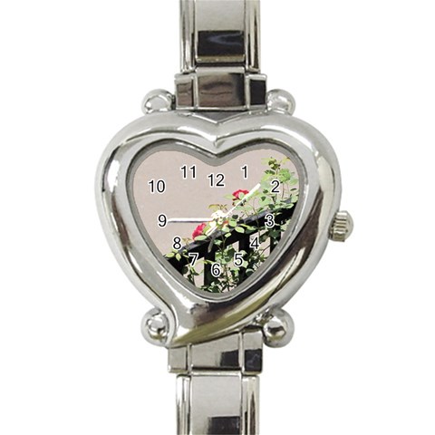 watermark2 Heart Italian Charm Watch from ArtsNow.com Front