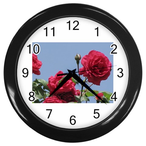 q Wall Clock (Black) from ArtsNow.com Front