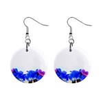 1 1  Button Earrings