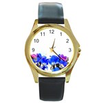 1 Round Gold Metal Watch