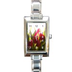 5 Rectangular Italian Charm Watch