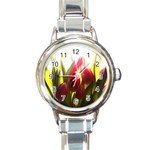 5 Round Italian Charm Watch
