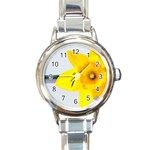 n Round Italian Charm Watch