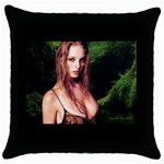 rachel-nichols Throw Pillow Case (Black)