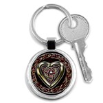 Celtic heart Key Chain (Round)