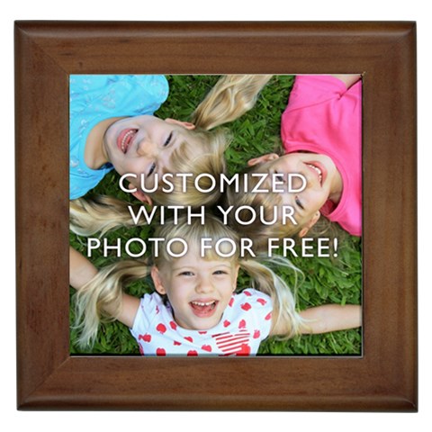 Personalized Photo Framed Tile from ArtsNow.com Front