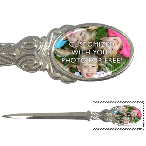 Personalized Photo Letter Opener from ArtsNow.com Front