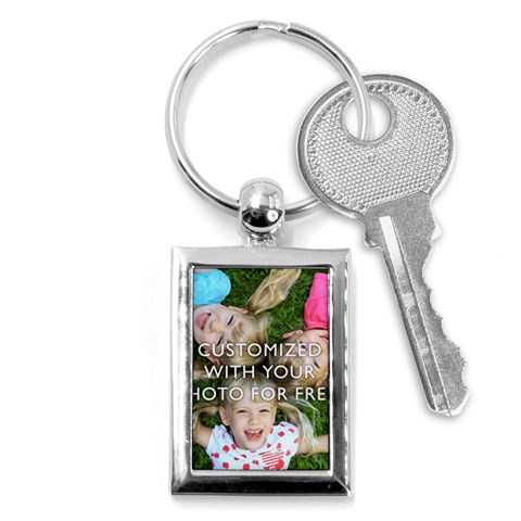 Personalized Photo Key Chain (Rectangle) from ArtsNow.com Front