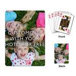 Personalized Photo Playing Cards Single Design