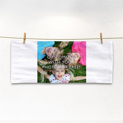 Personalized Photo Hand Towel from ArtsNow.com Front