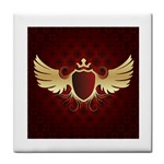 vector-winged-shield-13-by-dragonart Tile Coaster