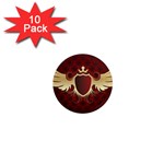 vector-winged-shield-13-by-dragonart 1  Mini Magnet (10 pack) 