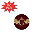 vector-winged-shield-13-by-dragonart 1  Mini Button (100 pack) 