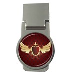 vector-winged-shield-13-by-dragonart Money Clip (Round)