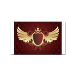 vector-winged-shield-13-by-dragonart Sticker (Rectangular)